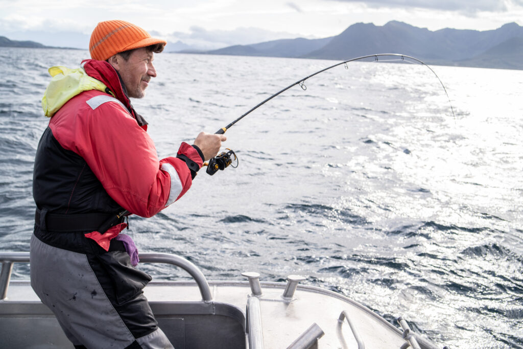 Bengt Olsson fiskar med lätt utrustning